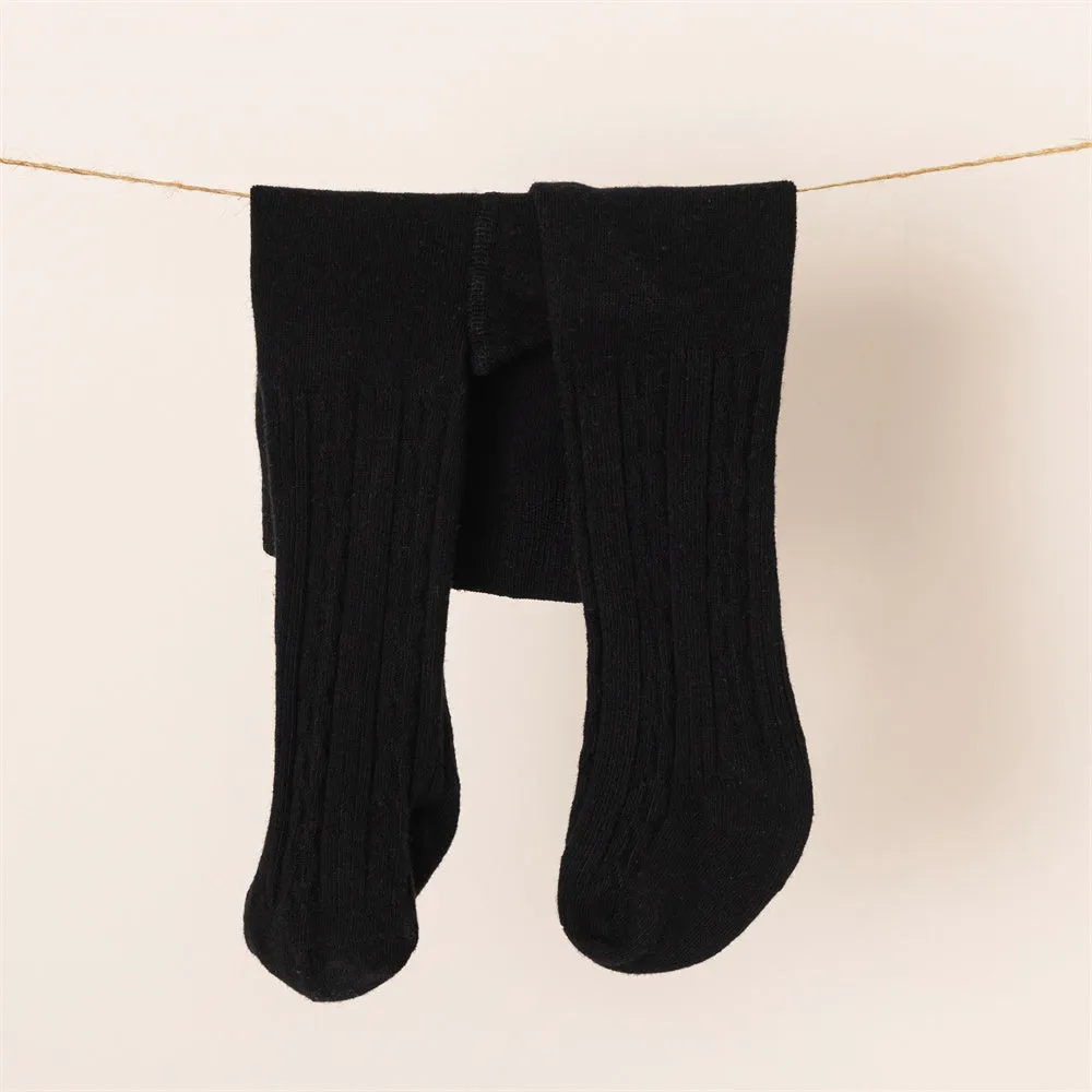 Baby / Toddler / Kid Solid Color Cable Twist Pantyhose Leggings Tights for Girls