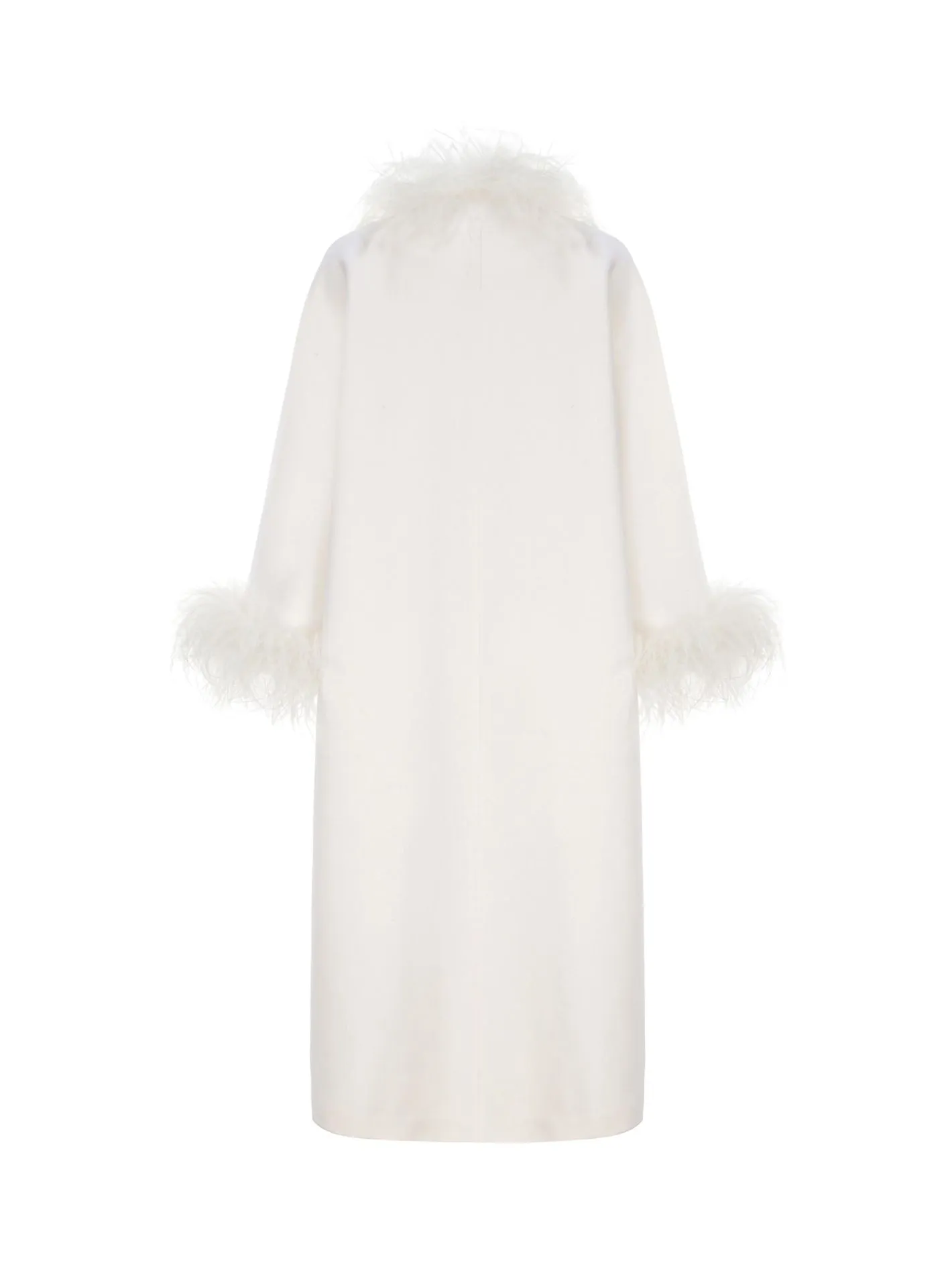 Nina Feather Coat (White)